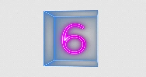 Cube Countdown 02-alpha Video stock 233709958