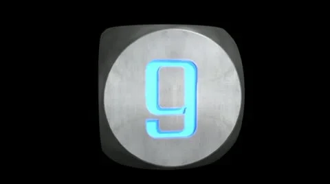 Cube countdown Stock Footage 10559563