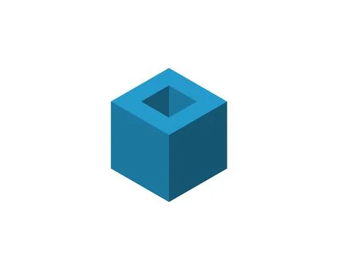 Cube, Cubic or Box Icon Illustration As A Simple Vector Sign and Trendy Symbo Stock Illustration