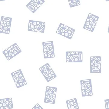Cube cut eggplant glyph vector seamless pattern Illustrazione stock