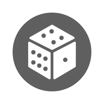 Cube, dice, fun icon. Stock Illustration