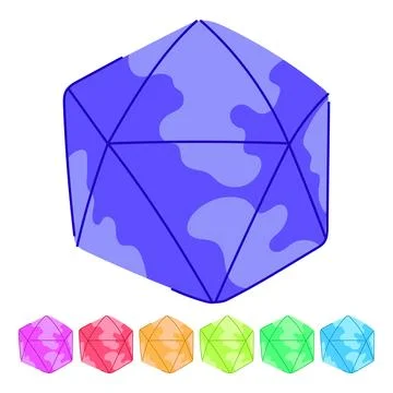 Cube dice vector cartoon graphic Ilustração Stock