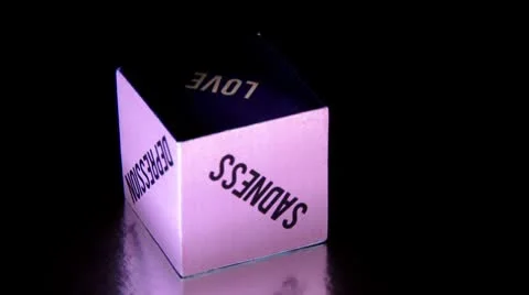 Cube, emotions, 2 clips Video stock 8970808