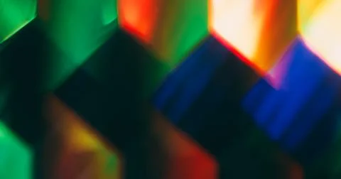 Cube flare blur magical geometric shine lens glow Stock Photos