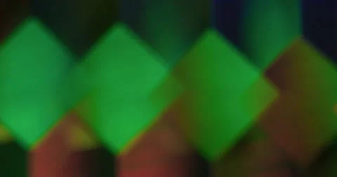 Cube geometric blur shape flare neon shine glare Stock Footage 339773107