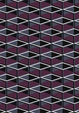 Cube geometric pattern Stock Illustration