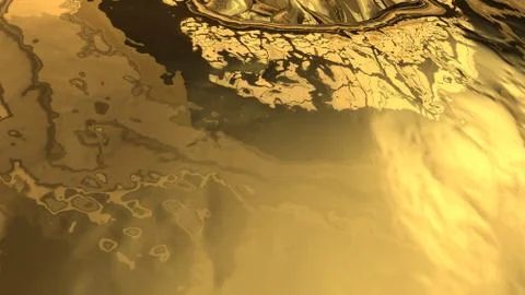 Cube gold made from 3d Concepts used in finance and business Stock Photos