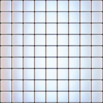 Cube grid blank square 3D Stock Illustration