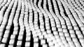Cube grid flow patterns wobble abstract background white 2 HD Footage