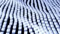 Cube grid flow patterns wobble abstract background blue 2 HD Footage