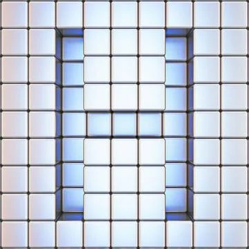 Cube grid Letter H 3D Cube grid Letter H 3D render illustration Copyright:... Foto stock