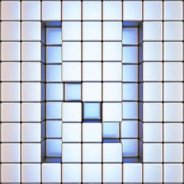Cube grid Letter N 3D Cube grid Letter N 3D render illustration Copyright:... Foto stock