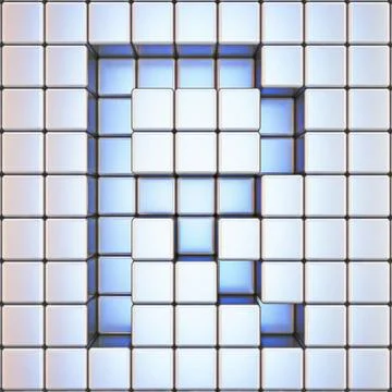 Cube grid Letter R 3D Cube grid Letter R 3D render illustration Copyright:... Foto stock