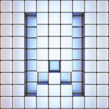 Cube grid Letter W 3D Cube grid Letter W 3D render illustration Copyright:... Foto stock