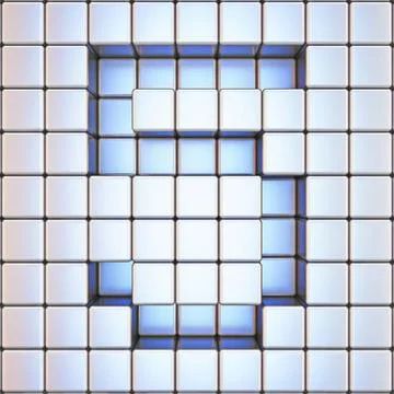 Cube grid Number 5 FIVE 3D Cube grid Number 5 FIVE 3D render illustration ... Foto stock