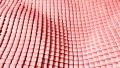 Cube grid patterns wobble abstract background pink red HD Footage