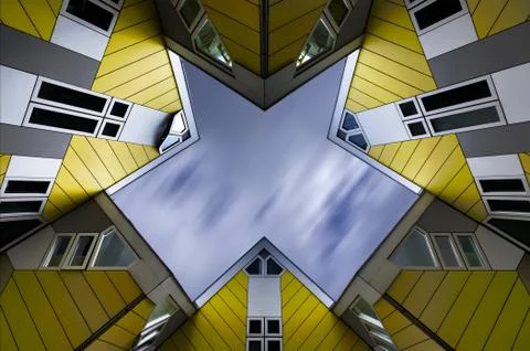 Cube house Rotterdam 스톡 사진