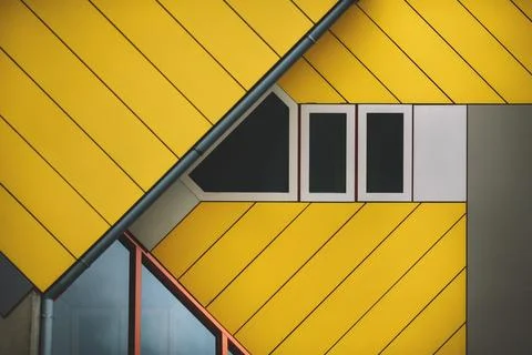 Cube house in rotterdam Stock Photos