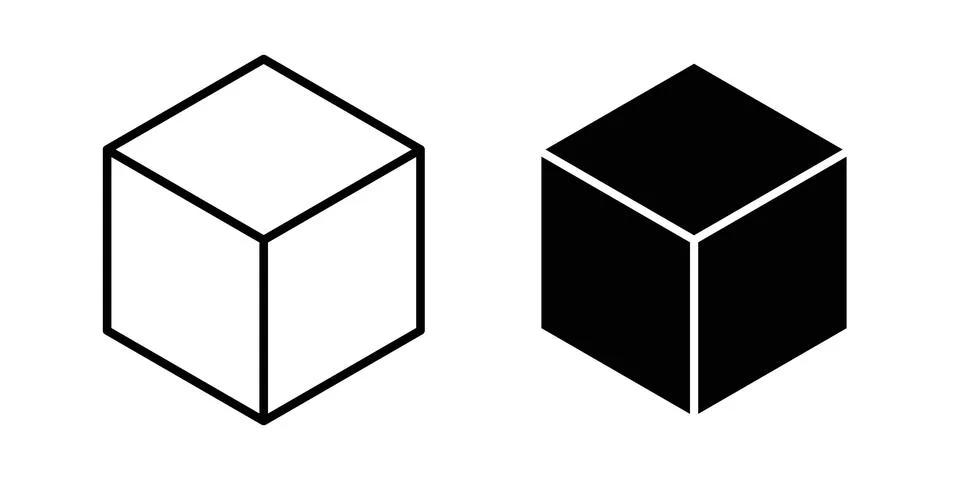 Cube icon concept. best for web design イラスト素材