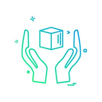 Cube icon design vector Illustrazione stock