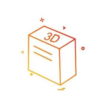 Cube icon design vector Stock Illustration