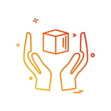 Cube icon design vector Stock Illustration