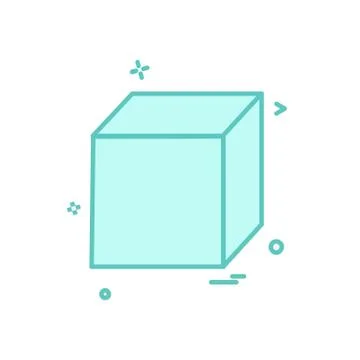 Cube icon design vector Illustrazione stock