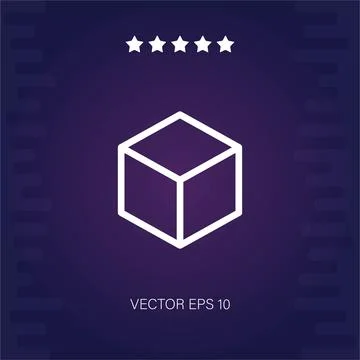 Cube  icon Stock Illustration