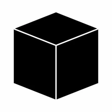 Cube icon illustration Stock Illustration