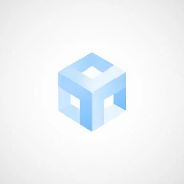Cube icon vector Stock Illustration