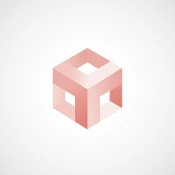 Cube icon vector Stock Illustration