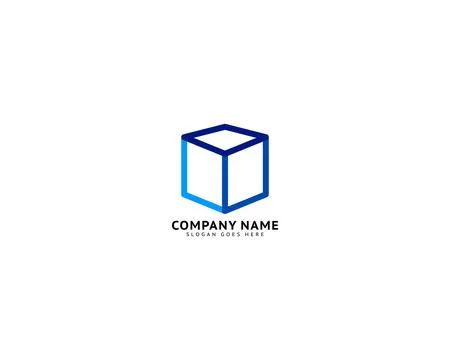 Cube Icon Vector Illustration Logo Design Element Stock Illustration