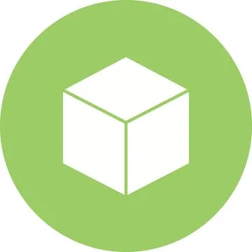 Cube icon vector image. Stock Illustration