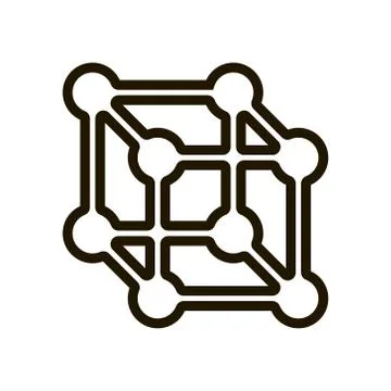 Cube icon on white background. EPS 10. Vector illustration. Stock Illustration