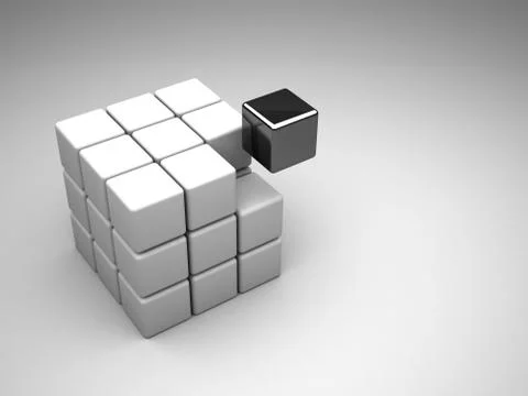 The Cube Stock Illustration