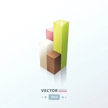 Cube infographic design Stock Illustration