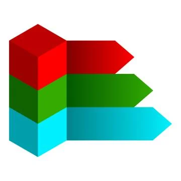 Cube infographics options banner Stock Illustration