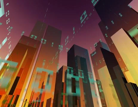 Cube intelligent technology, data storage and connection, server Illustrazione stock