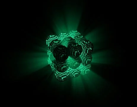 Cube Intelligent Technology, Data Transmission and Storage Stockillustratie