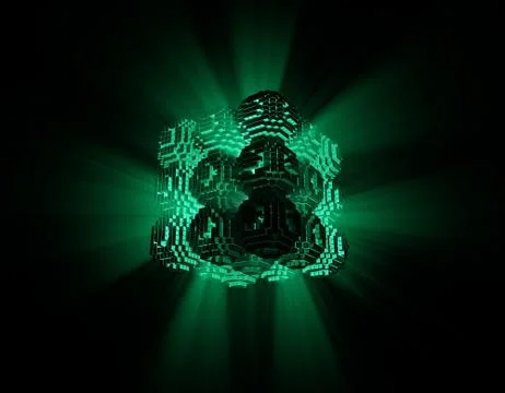 Cube Intelligent Technology, Data Transmission and Storage Stockillustratie