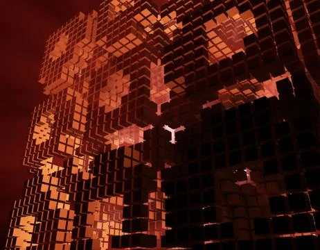 Cube Intelligent Technology, Data Transmission and Storage Stockillustratie