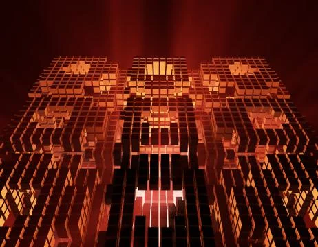 Cube Intelligent Technology, Data Transmission and Storage Stockillustratie