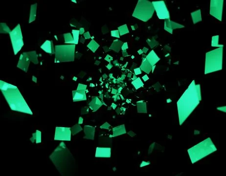 Cube Intelligent Technology, Data Transmission and Storage Stock Illustration