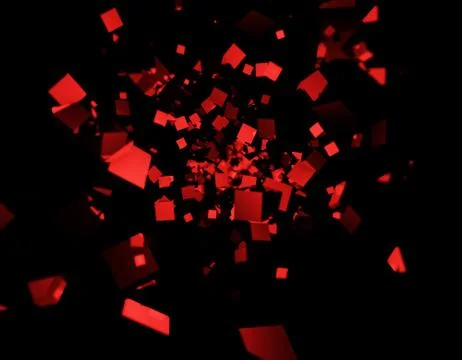 Cube Intelligent Technology, Data Transmission and Storage Stock Illustration