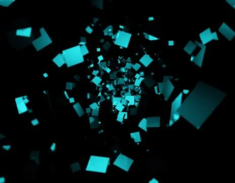 Cube Intelligent Technology, Data Transmission and Storage Stock Illustration