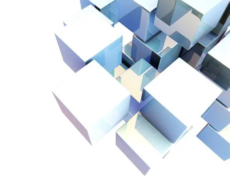 Cube Intelligent Technology, Network Program and Data Illustrazione stock