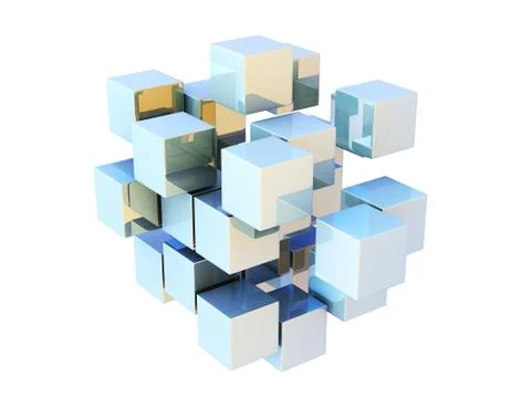 Cube Intelligent Technology, Network Program and Data 스톡 일러스트