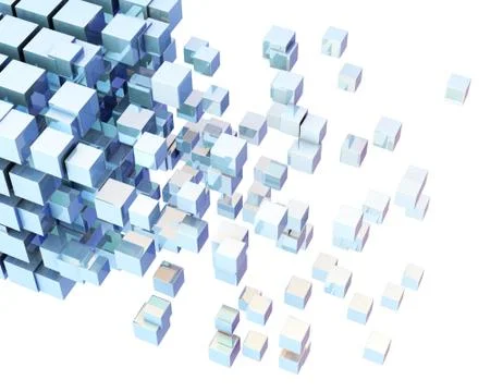 Cube Intelligent Technology, Network Program and Data 스톡 일러스트