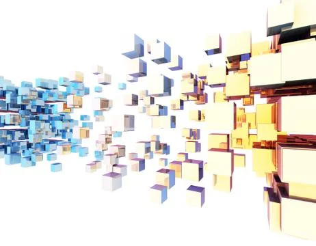 Cube Intelligent Technology, Network Program and Data 스톡 일러스트