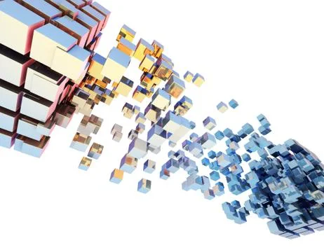 Cube Intelligent Technology, Network Program and Data 스톡 일러스트